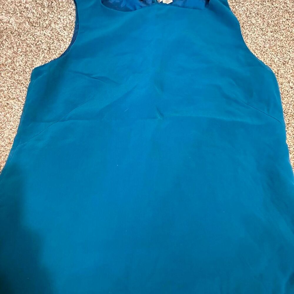 Casual-corner Women's Blue and Green Dress